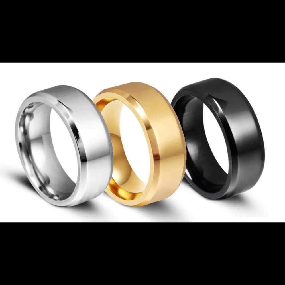 Men’s stainless steel GOLD Ring Wedding band Gift - Picture 4 of 4
